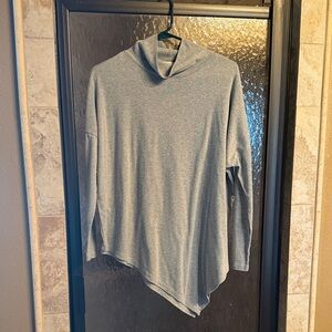 Gray Women's Asymmetrical Tunic Top